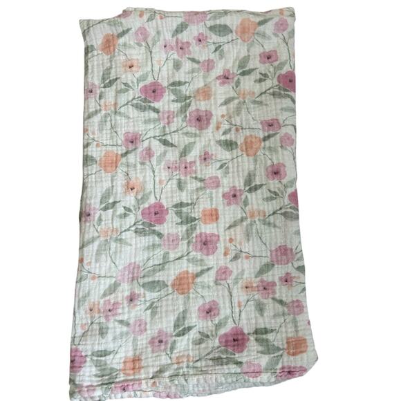 aden + anais Ma Fleur Muslin Swaddle Blanket Floral - Picture 1 of 6